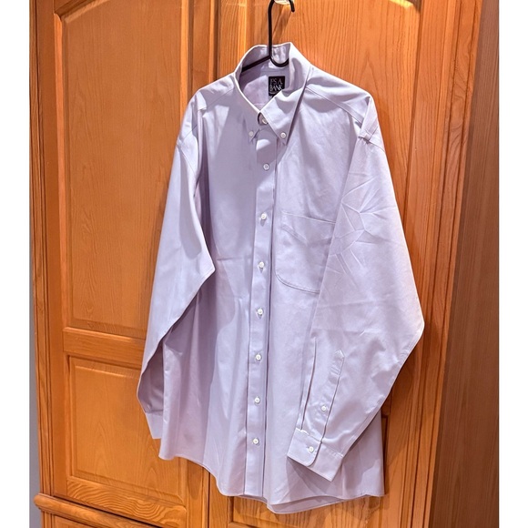 Jos. A. Bank Traveler’s Collection Button Down Lavender Shirt Size 16-1/2 - Picture 2 of 6